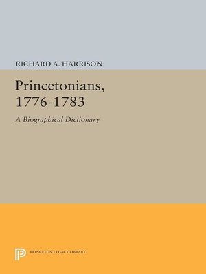 cover image of Princetonians, 1776-1783